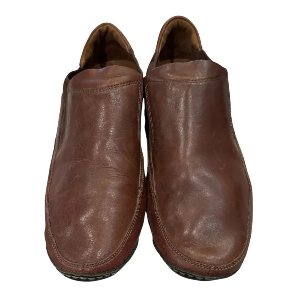 Cole Haan Men's Brown Leather Slip-on Driving Mocs Shoes 12